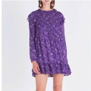 Free People Purple Floral Dress